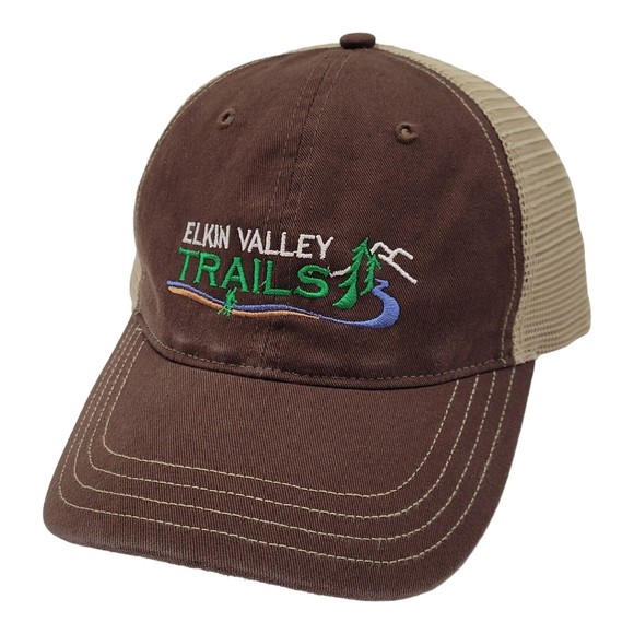 Richardson Elkin Valley Trails Embroidered Logo Mesh Snapback Trucker Hat Cap - Picture 2 of 11